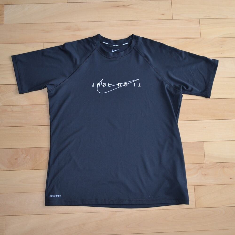 Nike Short Sleeve Tee T-Shirt Black Size XL Dri-Fit